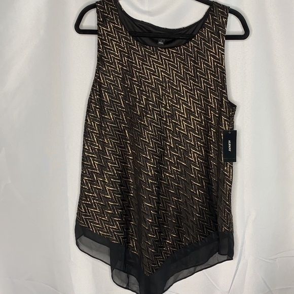 Alfani Women's Metallic Pointed-Hem Top - Picture 4 of 10